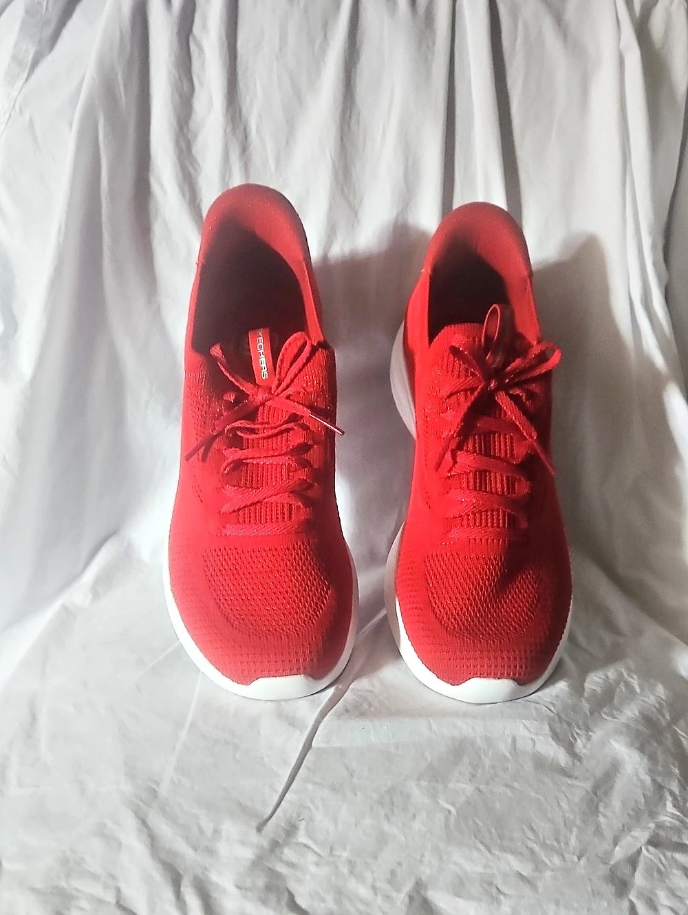 Skechers Hands Free Slip-ins: Ultra Flex 4.0 Red & White Athletic Shoes
